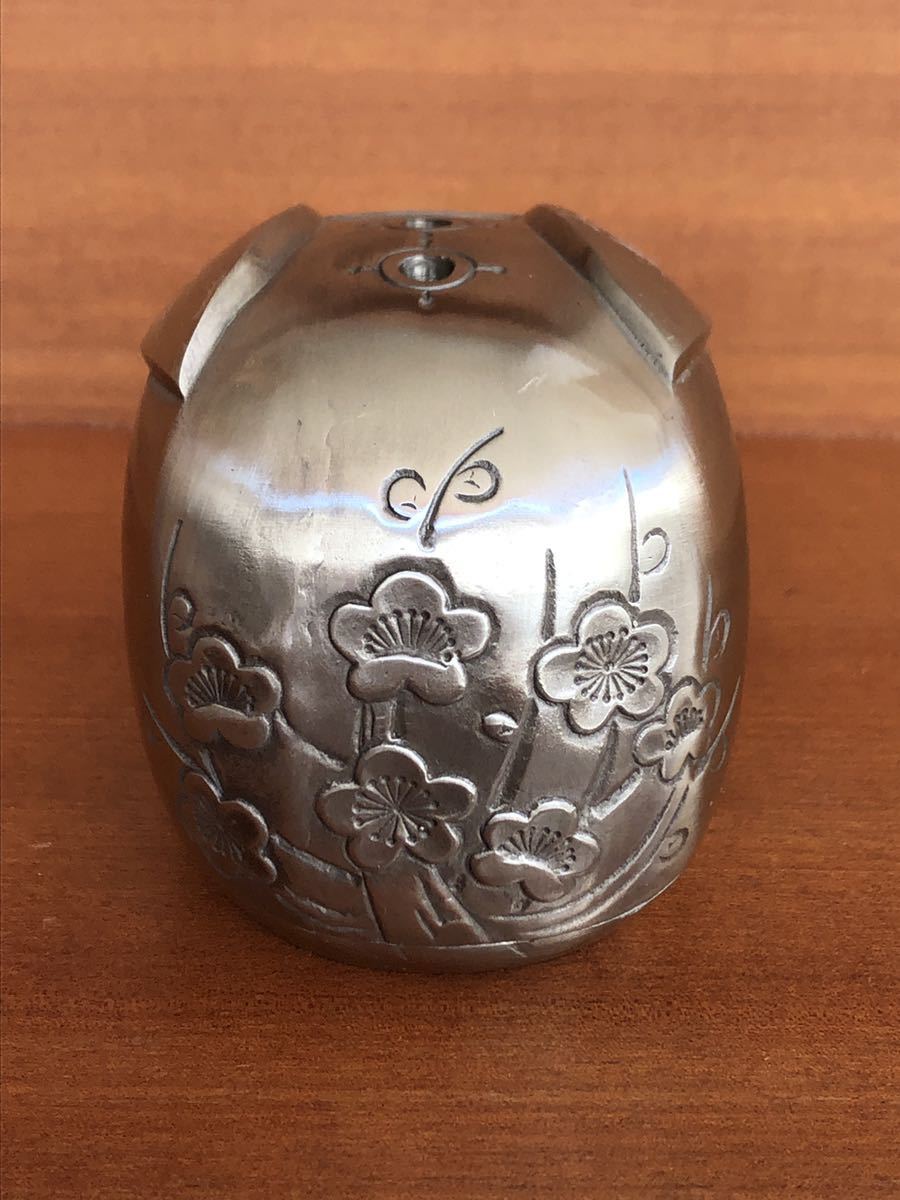 M かなり美品 未使用？ 中古？ 蓮田修吾郎 白銅 丁卯香炉 花咲兎 共箱