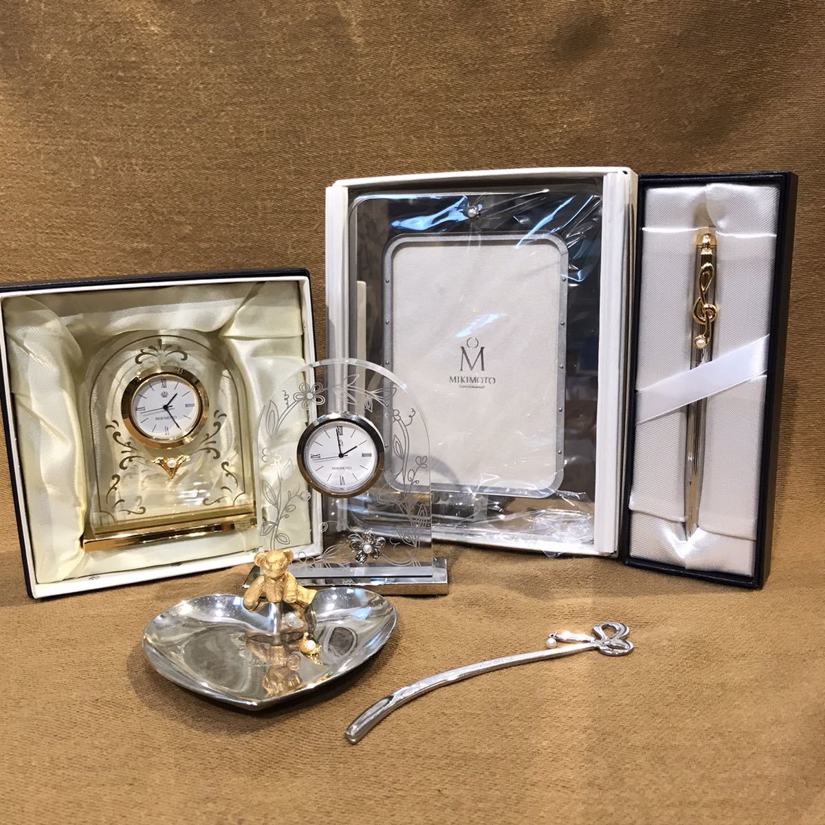 MIKIMOTO ミキモト パール付色々6点セット フォトフレーム ボールペン 