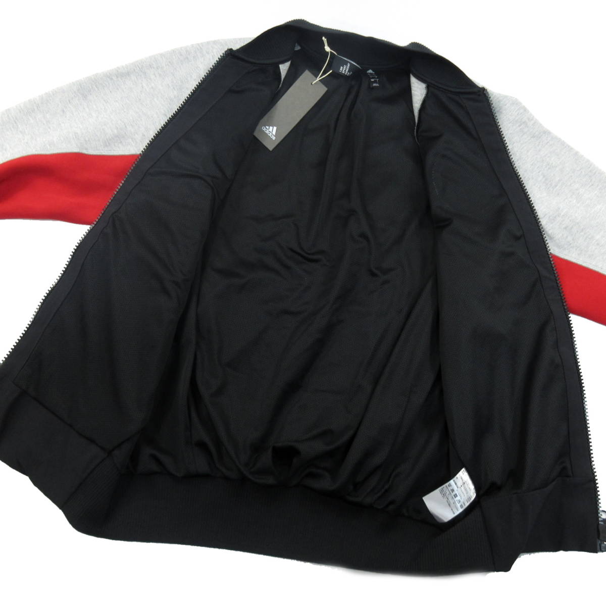 adidas バーシティジャケット L 黒/灰/赤 アディダス VRCT JACKET FL3593  定価1.4万(ジャンパー、ブルゾン)｜売買されたオークション情報、yahooの商品情報をアーカイブ公開 - オークファン（aucfan.com）