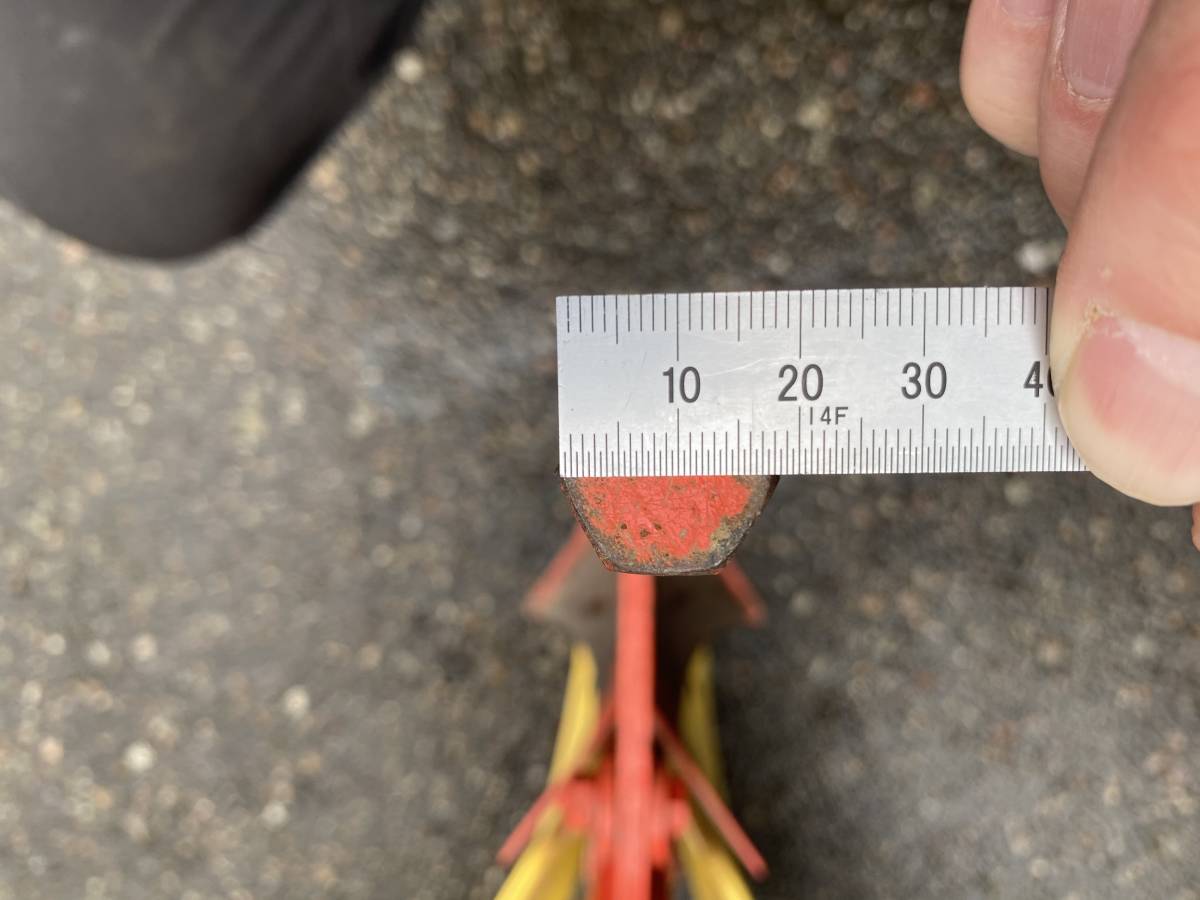 中古 イエロー培土器 耕うん機 耕運機 管理機 パーツ 畝立て アタッチメント_6