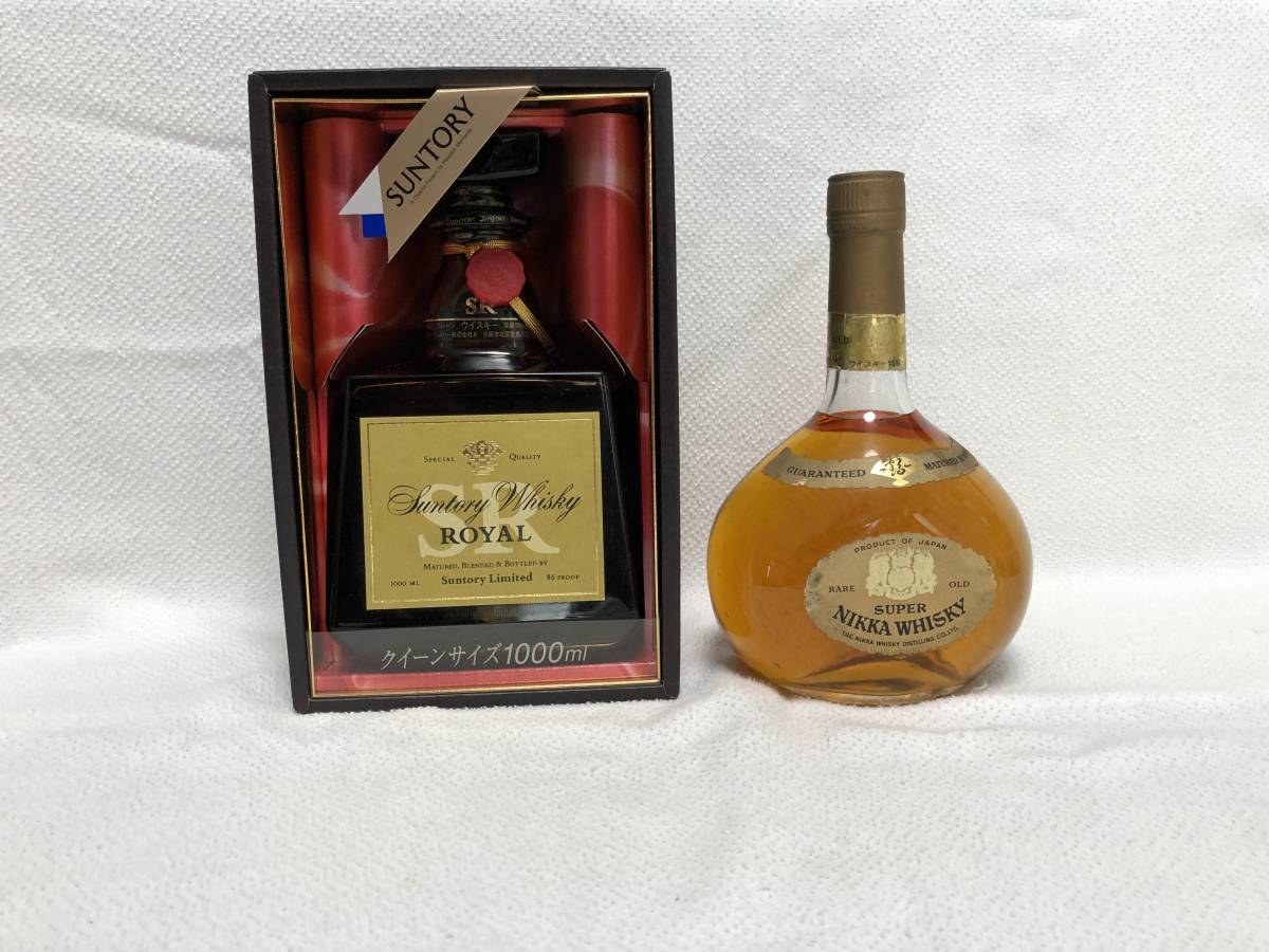 未開栓 古酒 SUNTORY サントリー ローヤル ウイスキー SRラベル 1000ml 