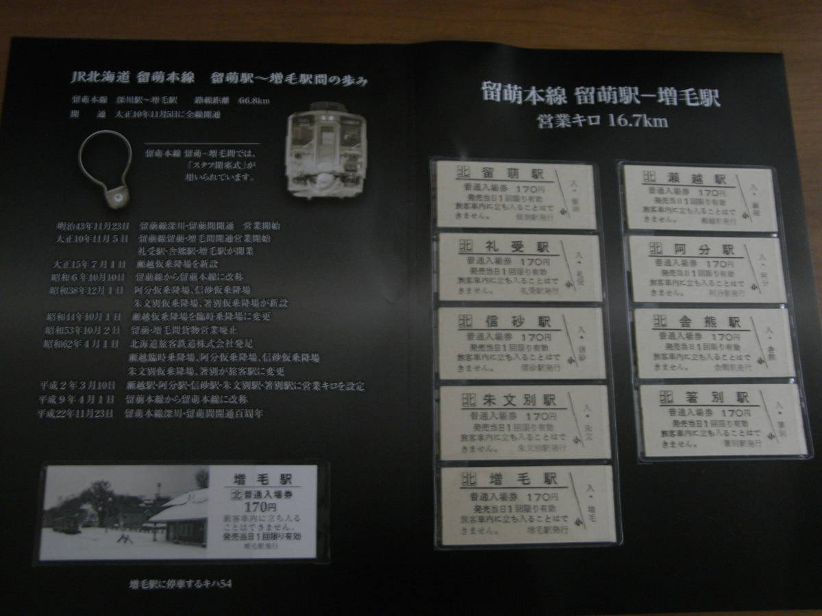 留萌本線 硬券入場券セット｜Yahoo!フリマ（旧PayPay 留萌駅ー増毛駅