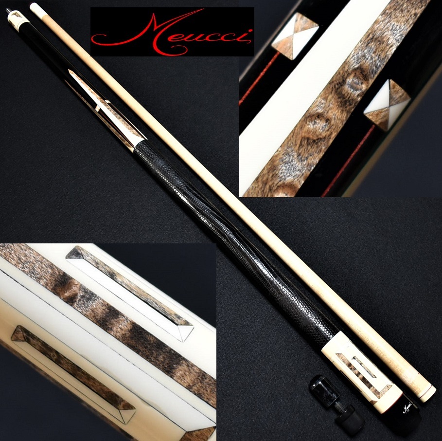 即決◇Meucci Cue メウチ 1990年代モノ ドットシャフト リザード本革