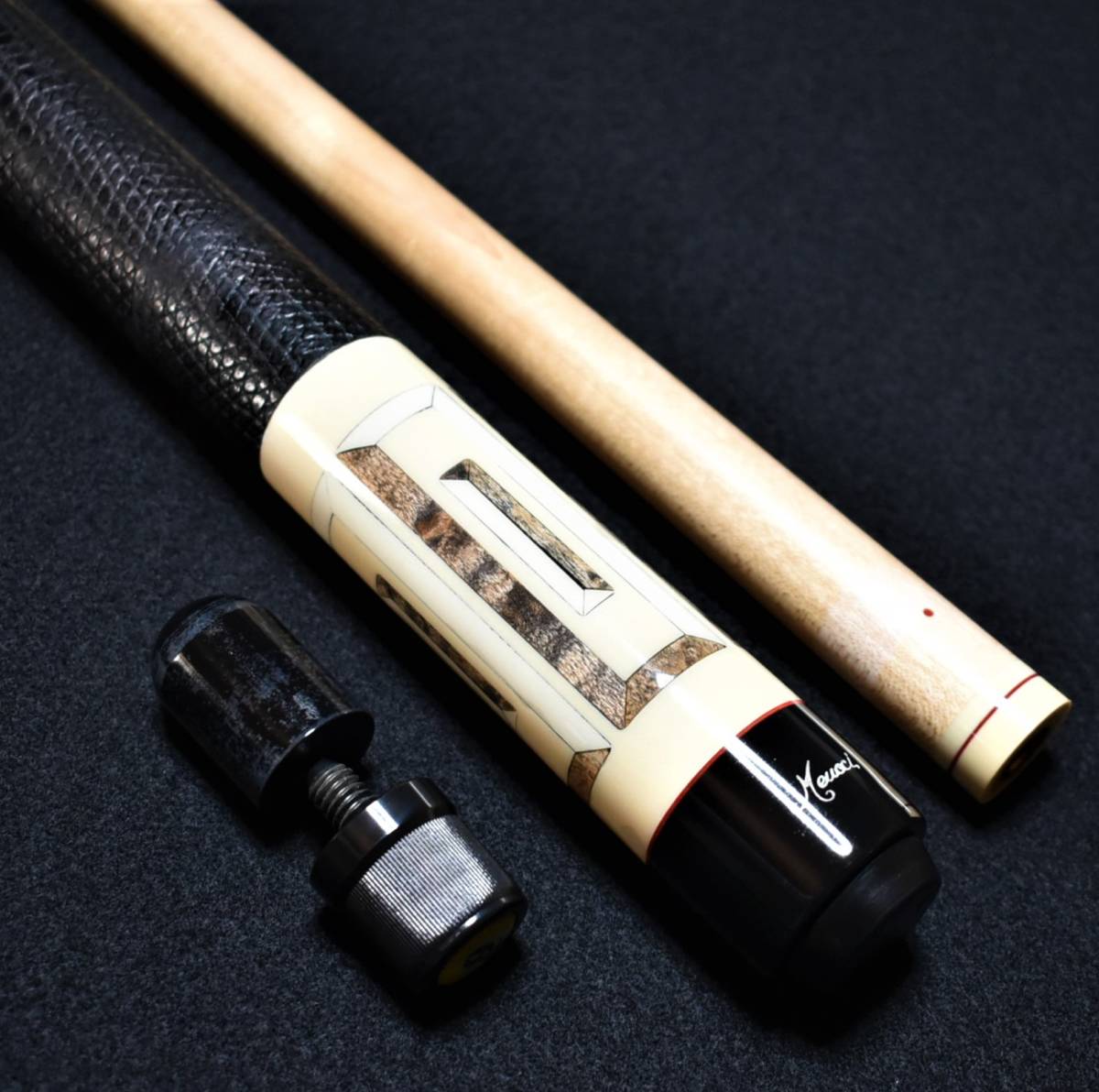 即決◇Meucci Cue メウチ 1990年代モノ ドットシャフト リザード本革