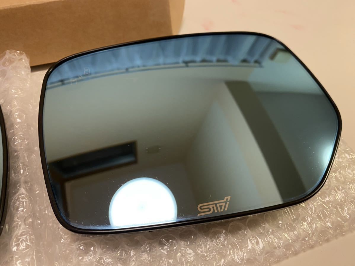 スバル STIアンチグレアドアミラーASP付車用2セット(左一枚割れ) STI