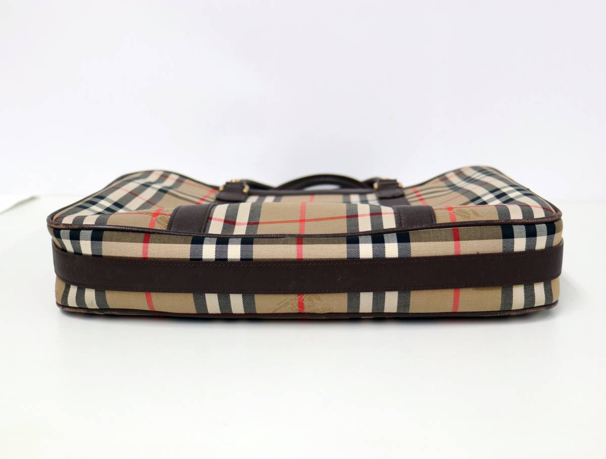バッグ バーバリー BURBERRY Banner 三越伊勢丹の 0 ◯佐川100サイズ K3s50 Burberrys ハンドバッグ ビジネスバッグ 内部カビあり バーバリーチェック 