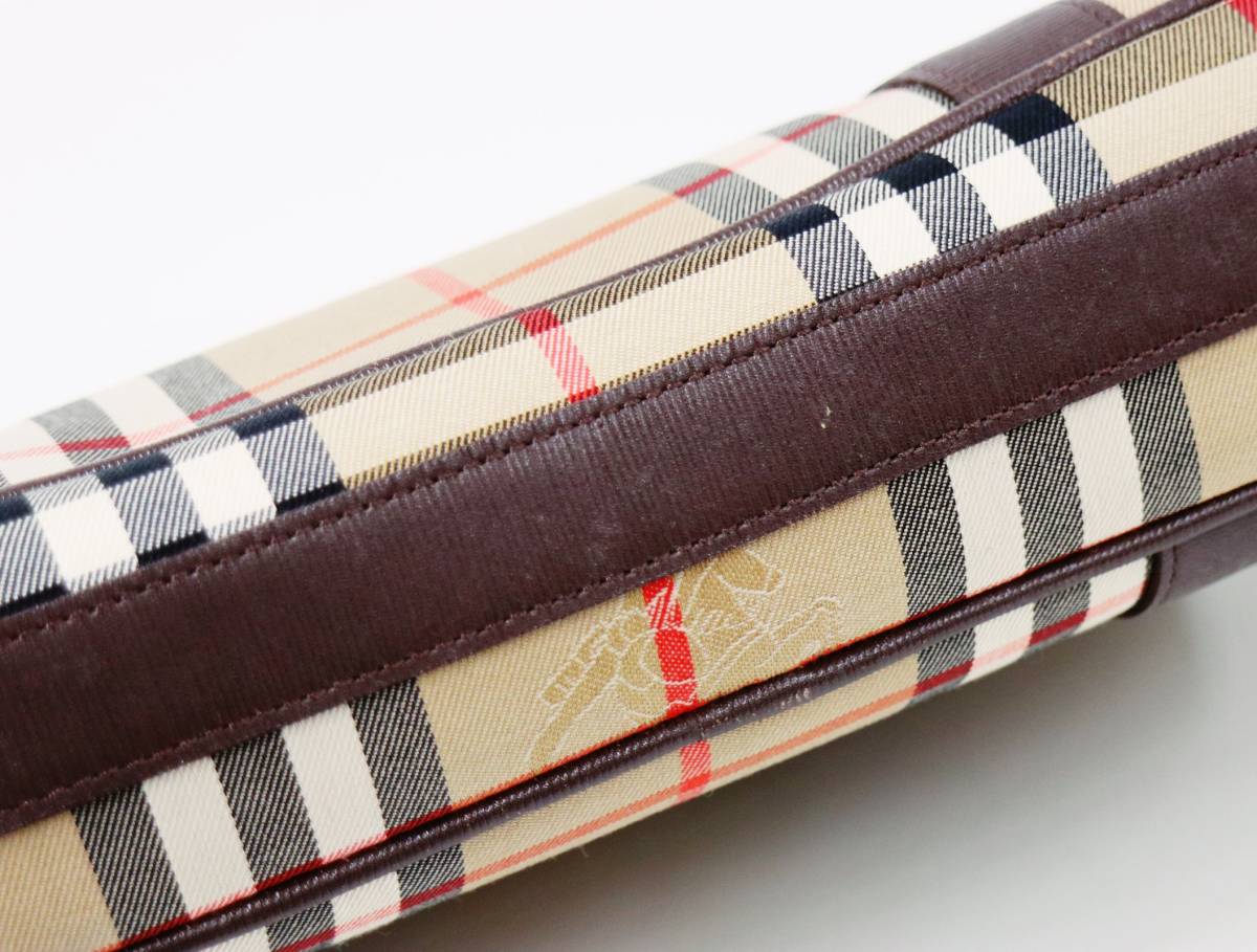 バッグ バーバリー BURBERRY Banner 三越伊勢丹の 0 ◯佐川100サイズ K3s50 Burberrys ハンドバッグ ビジネスバッグ 内部カビあり バーバリーチェック 