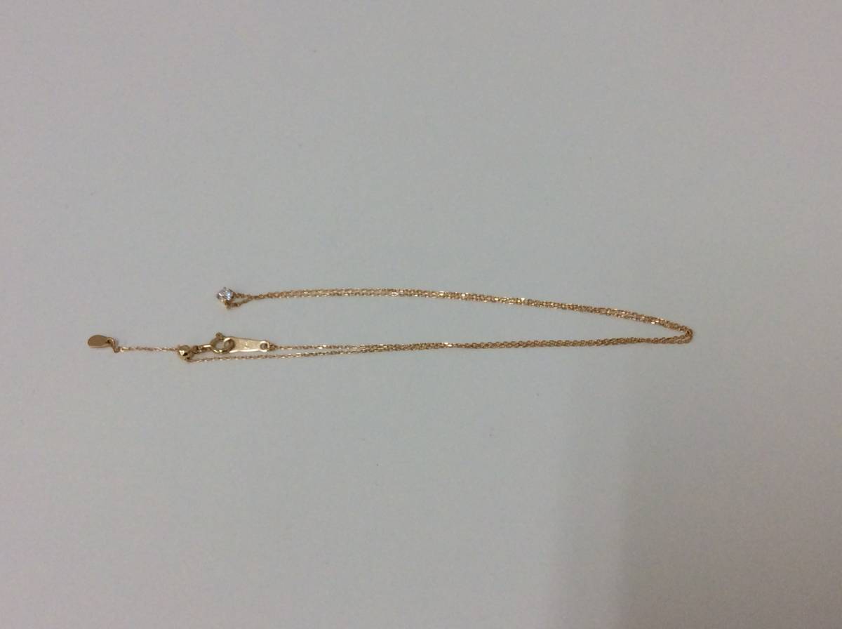 □952 ヴァンドーム青山 ネックレス ゴールド K18YG ダイヤ 0.13ct 約 