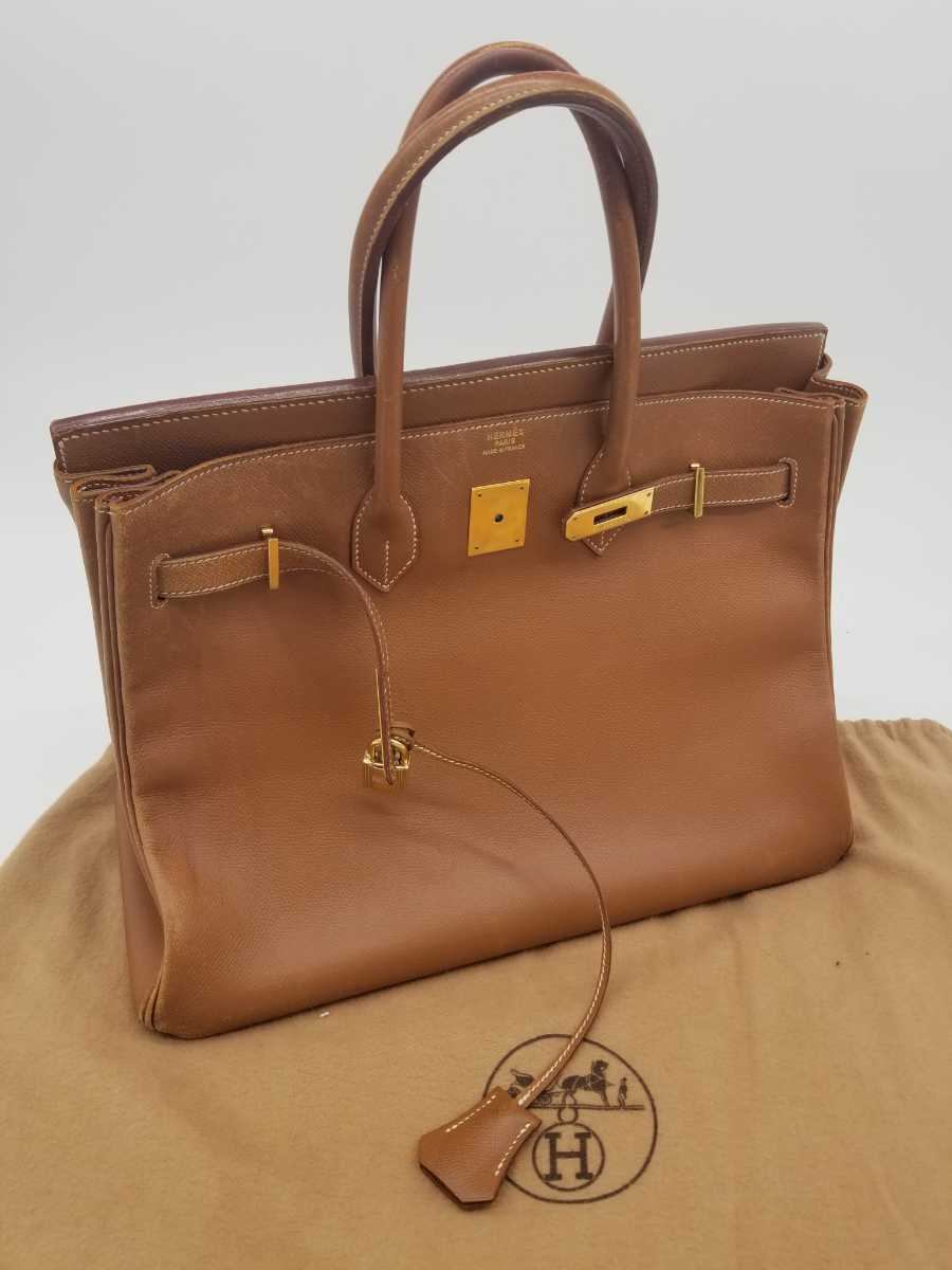 HERMES エルメス バーキン35 ハンドバッグ ジャンク ヴァッシュ