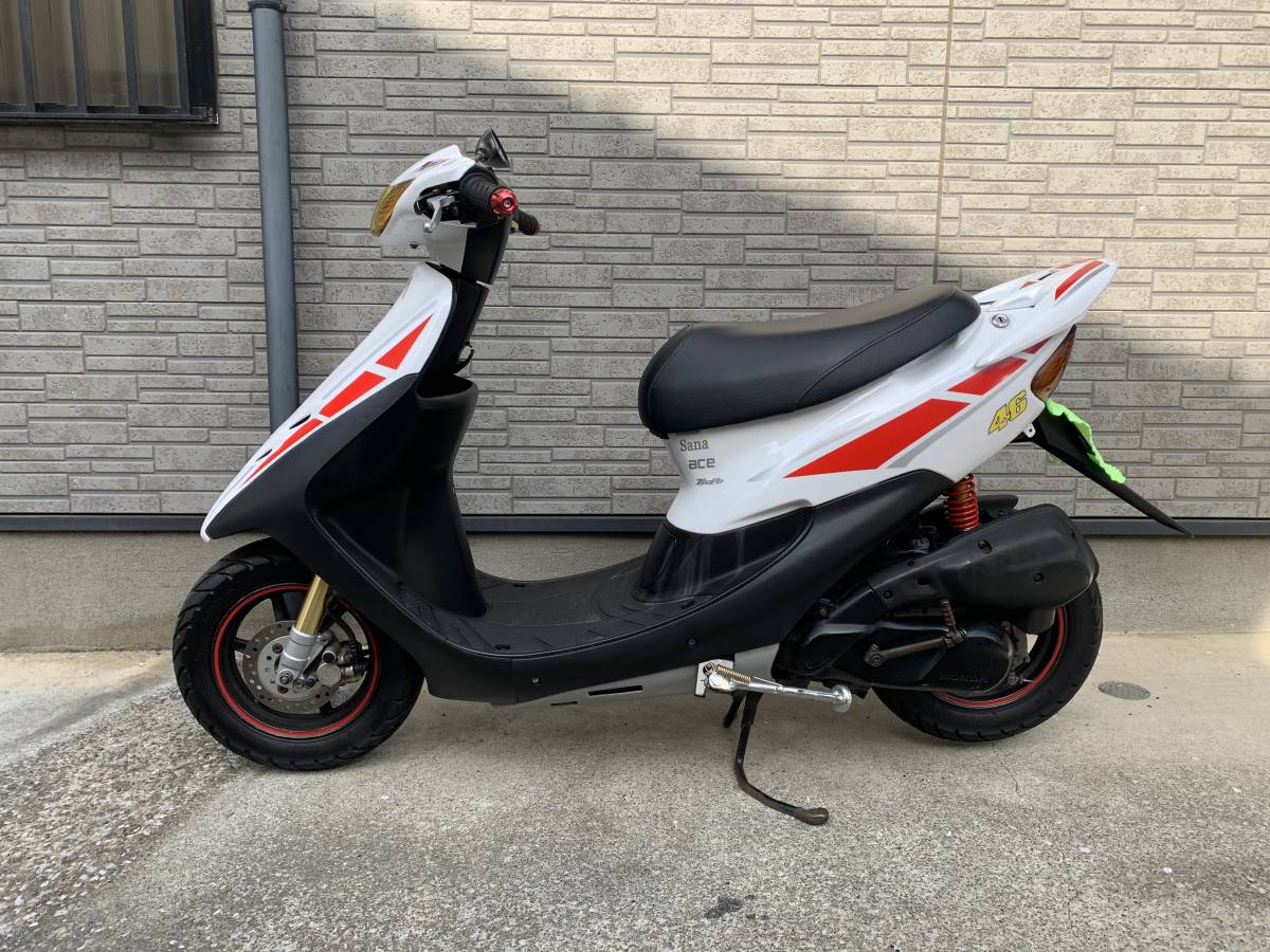ホンダDio ZX原付二種登録ストロボカラーロッシカスタム