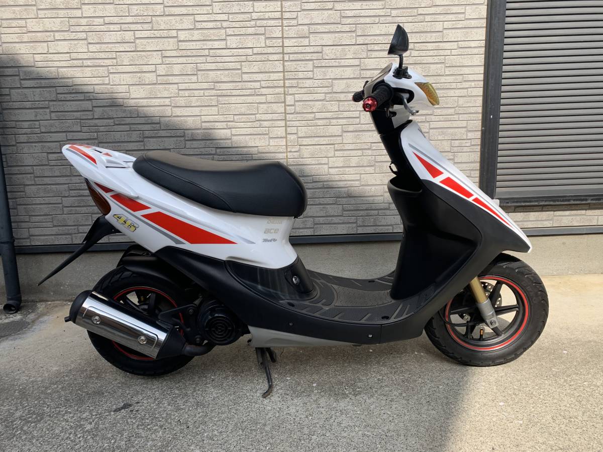 ホンダDio ZX原付二種登録ストロボカラーロッシカスタム