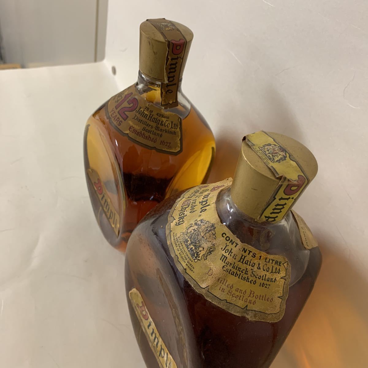 ディンプル スコッチウイスキー 12年ピンチ 古酒 2本セット 飲料