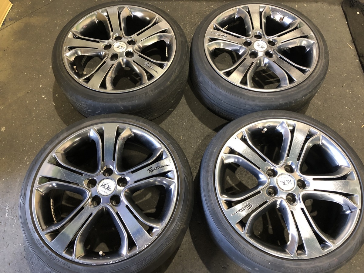 VOLTEC ボルテック 225/55R18 5H 7.5J PCD114.3 ＋48 ブリジストン 18