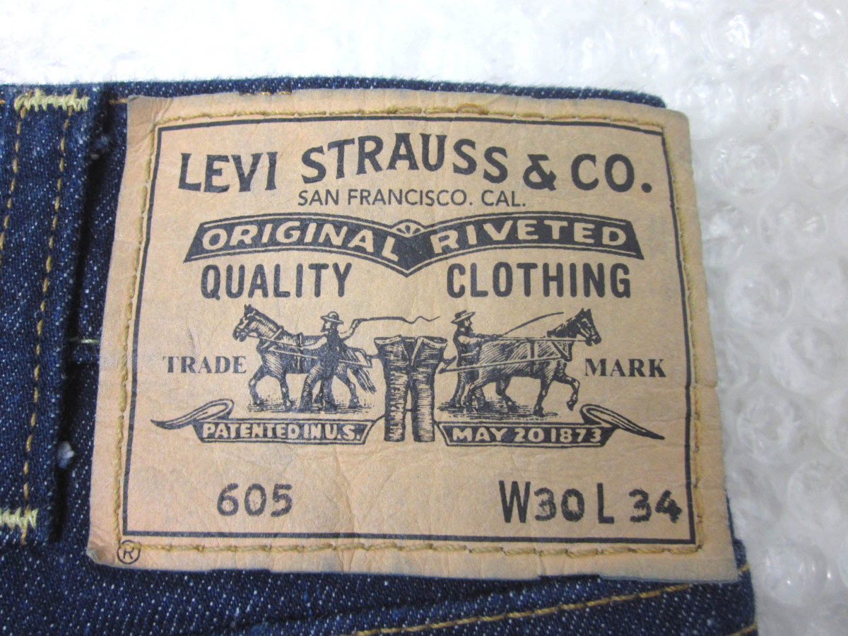 □◇ Levis 605 リーバイス オレンジタブ ビッグE TALON製ZIP LVC 復刻 
