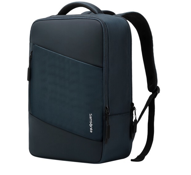 サムソナイト レクタングル バックパック リュック 黒 新品未使用 サムソナイト レクタングル ナイロン バックパック リュック 新品未使用