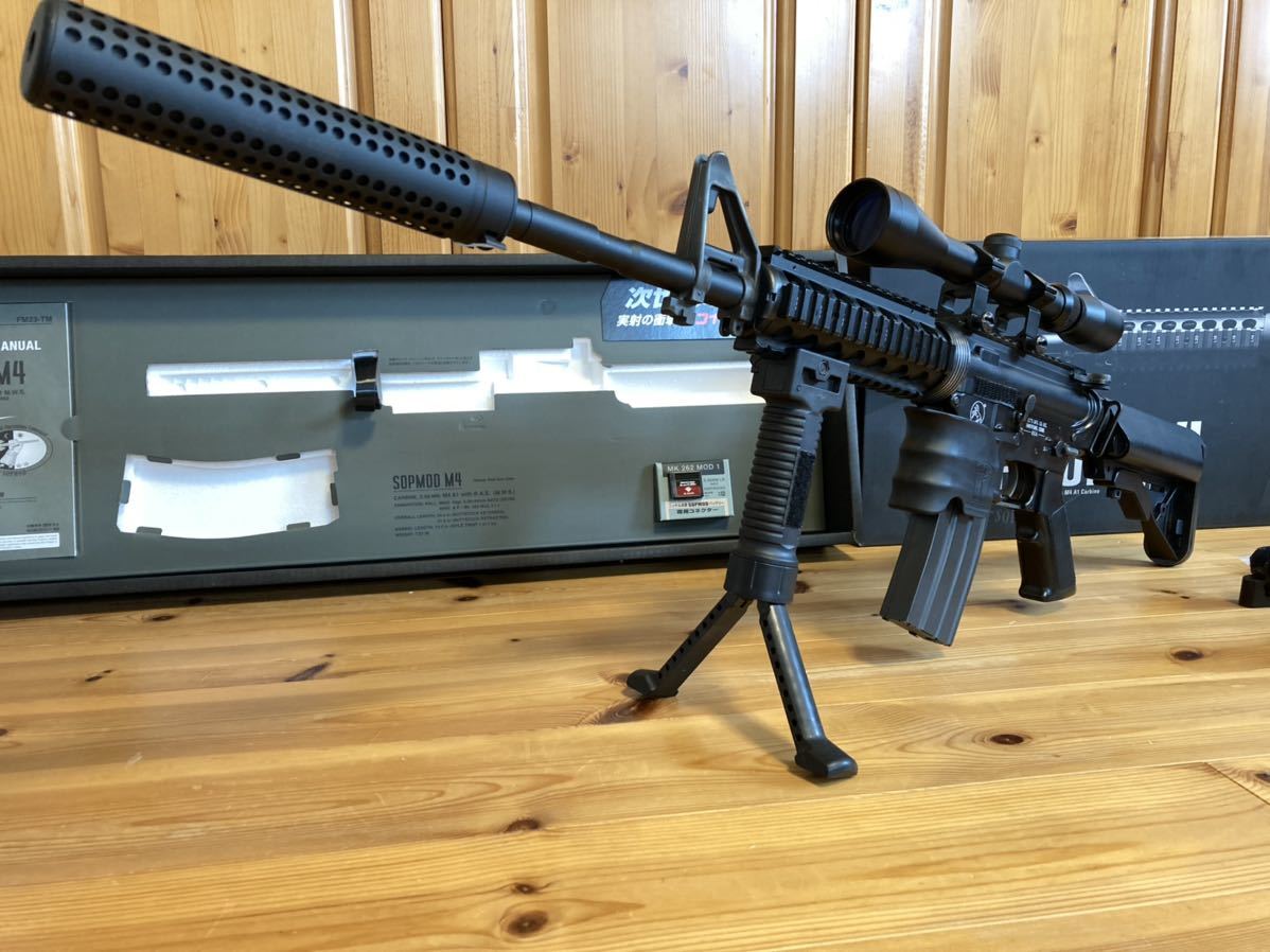 東京マルイ SOPMOD M4 初速95m/s リコイルオミット済 オプション多数付