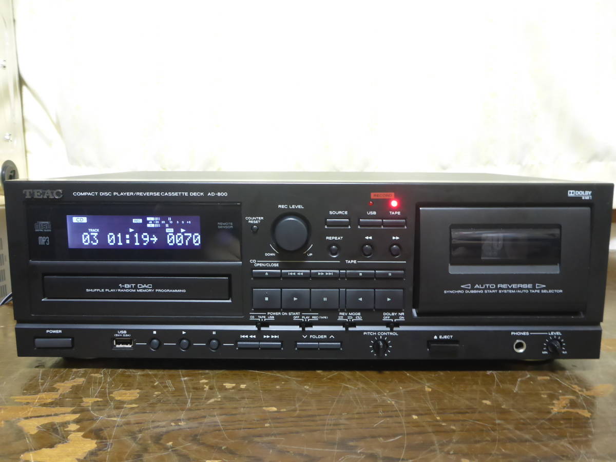 TEAC AD-800 CDプレーヤー カセットレコーダー ティアック 1 AD-800