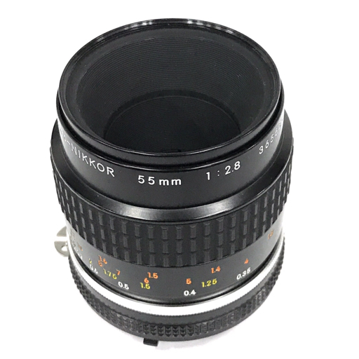 Nikon Ai-S Micro-NIKKOR 55mm 1:2.8 マニュアルフォーカス カメラ レンズ ニコンQY043-23