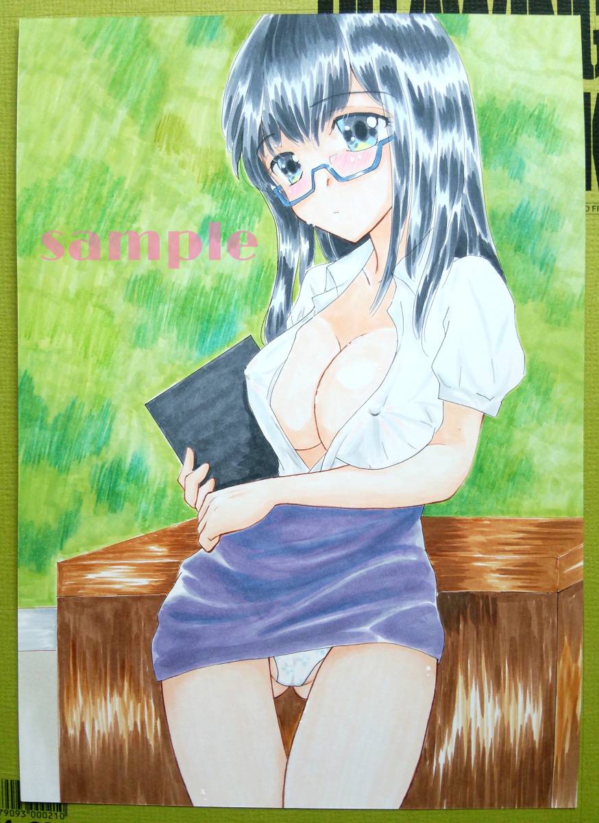 手描きイラスト オリジナル 女教師 教室 手描きイラスト 売買されたオークション情報 Yahooの商品情報をアーカイブ公開 オークファン Aucfan Com
