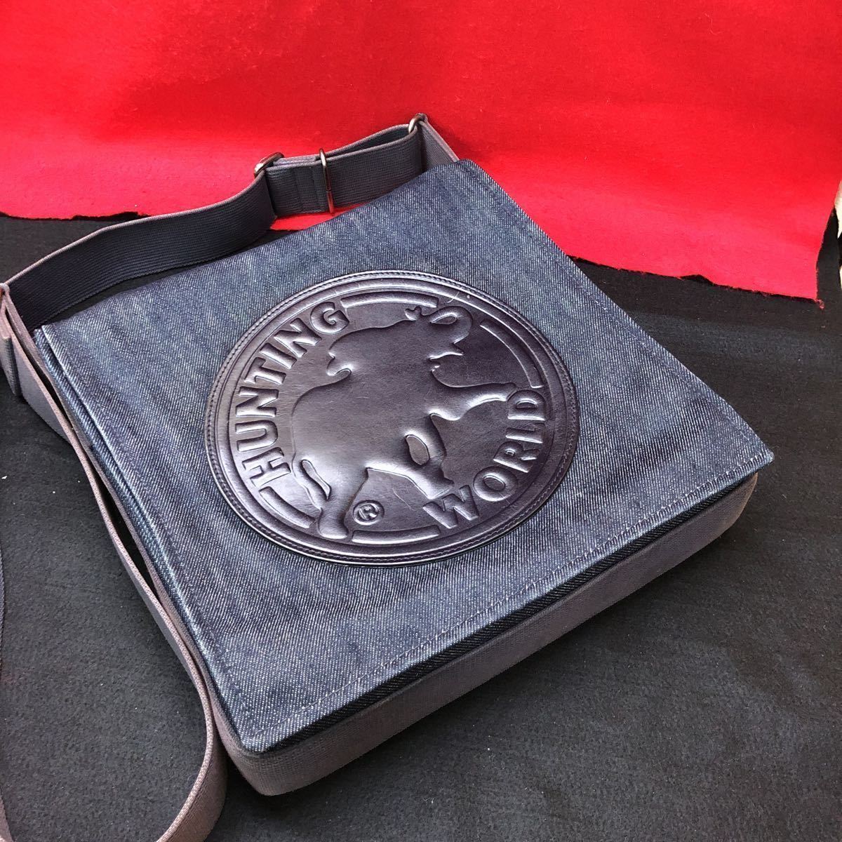 【■逸品■】デニム メッセンジャーショルダーバッグ★HUNTING WORLD HUNTING WORLD ハンティングワールド D-S&frasl;M ヨドバシ.com ONLINE