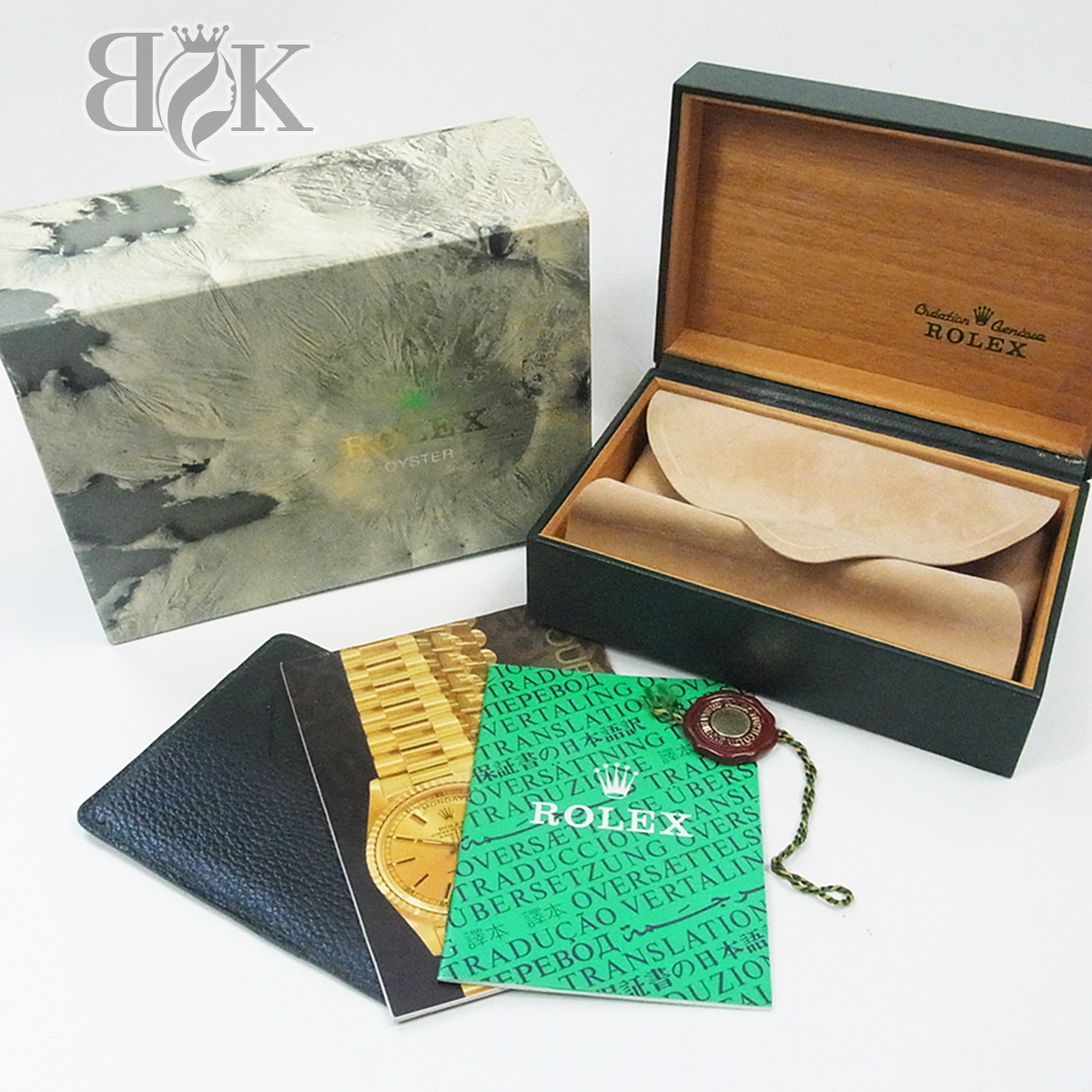 ロレックス 箱 空箱 ケース BOX ROLEX 冊子 付属品 駒付き 美品
