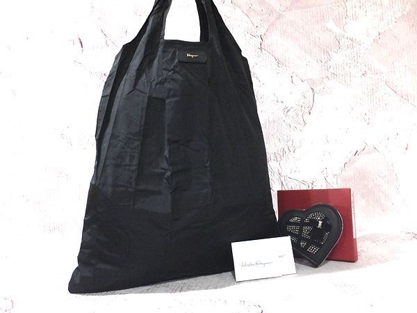 未使用品/S】◇フェラガモ◇トートバッグ エコバッグ A4収納可 肩掛け