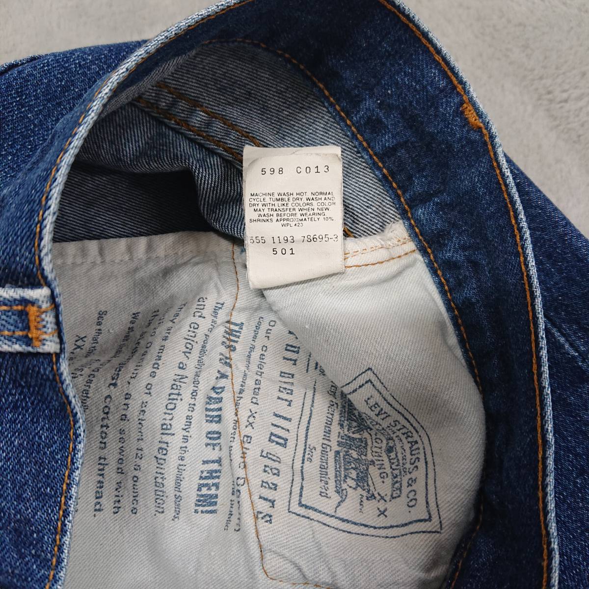 数量限定，本物保証 【Levi's】501 110周年 初期復刻 バレンシア工場
