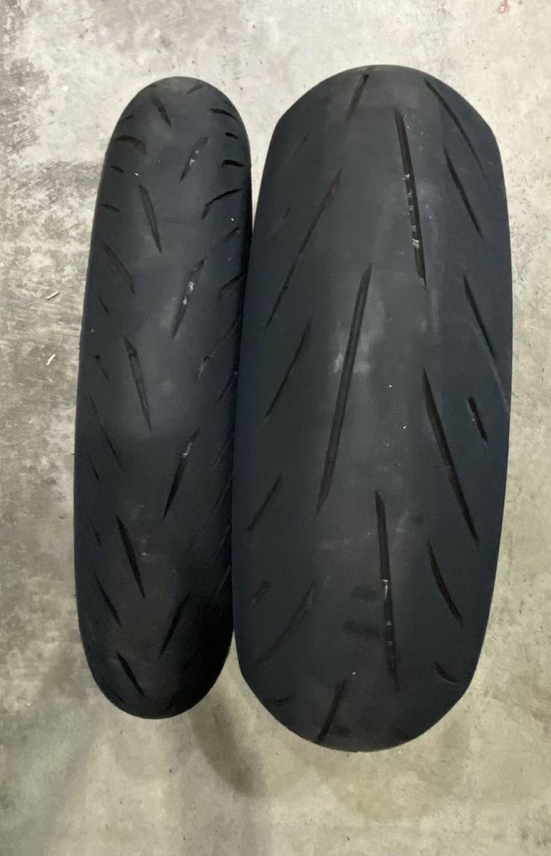 S22 ブリヂストン 前後セット 120 180 前後セット ブリヂストン s22 180/55r17 120/70r17 ブリヂストン