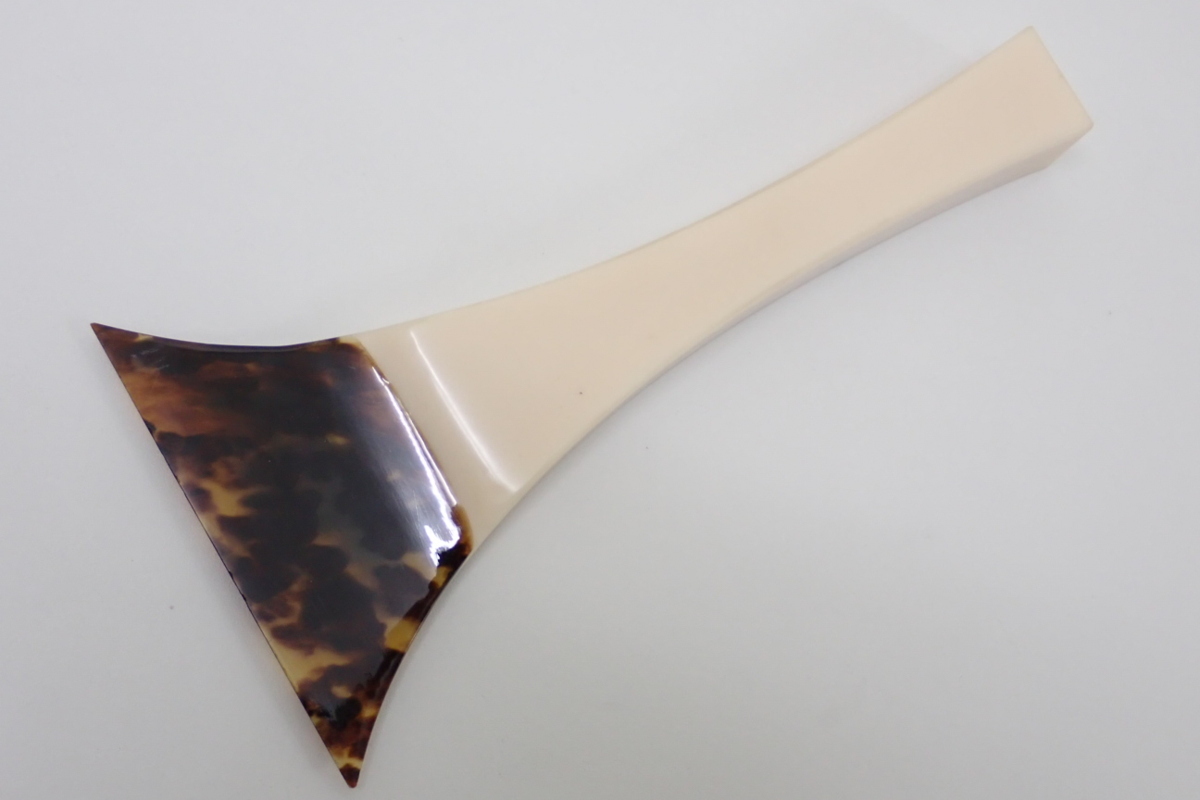 三味線 本鼈甲 撥 2本 全長19.7cm/22cm 収納ケース 楽譜入れ 小物入れ等 おまとめセット バチ 道具_3