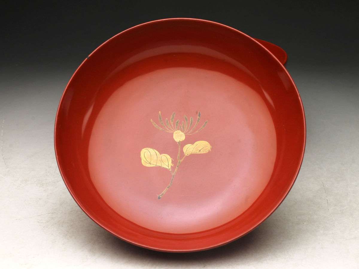 新作入荷，送料無料 【余韻】 極上本堅地 輪島塗 天然木製 金蒔絵 桐菊