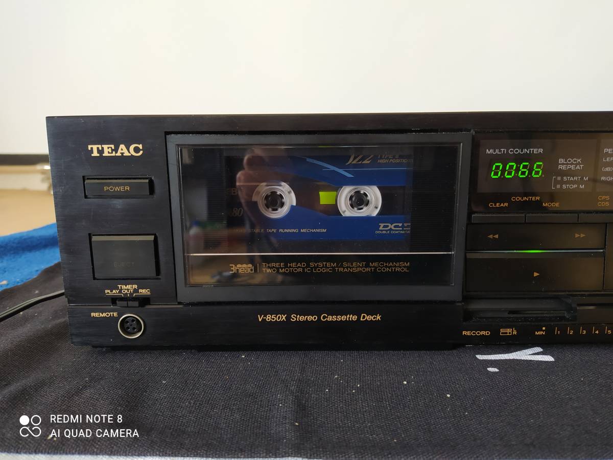 TEAC V-850X カセットデッキ 3ヘッド 動作品TEAC ティアック 値下げ