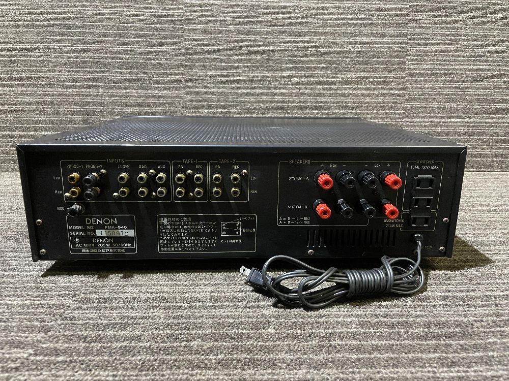 198□□ 名機 DENON / デノン プリメインアンプ PMA-940 □□ デノン