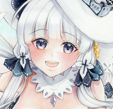 同人 アズールレーンイラストリアス 手描きイラストB5 同人手描き
