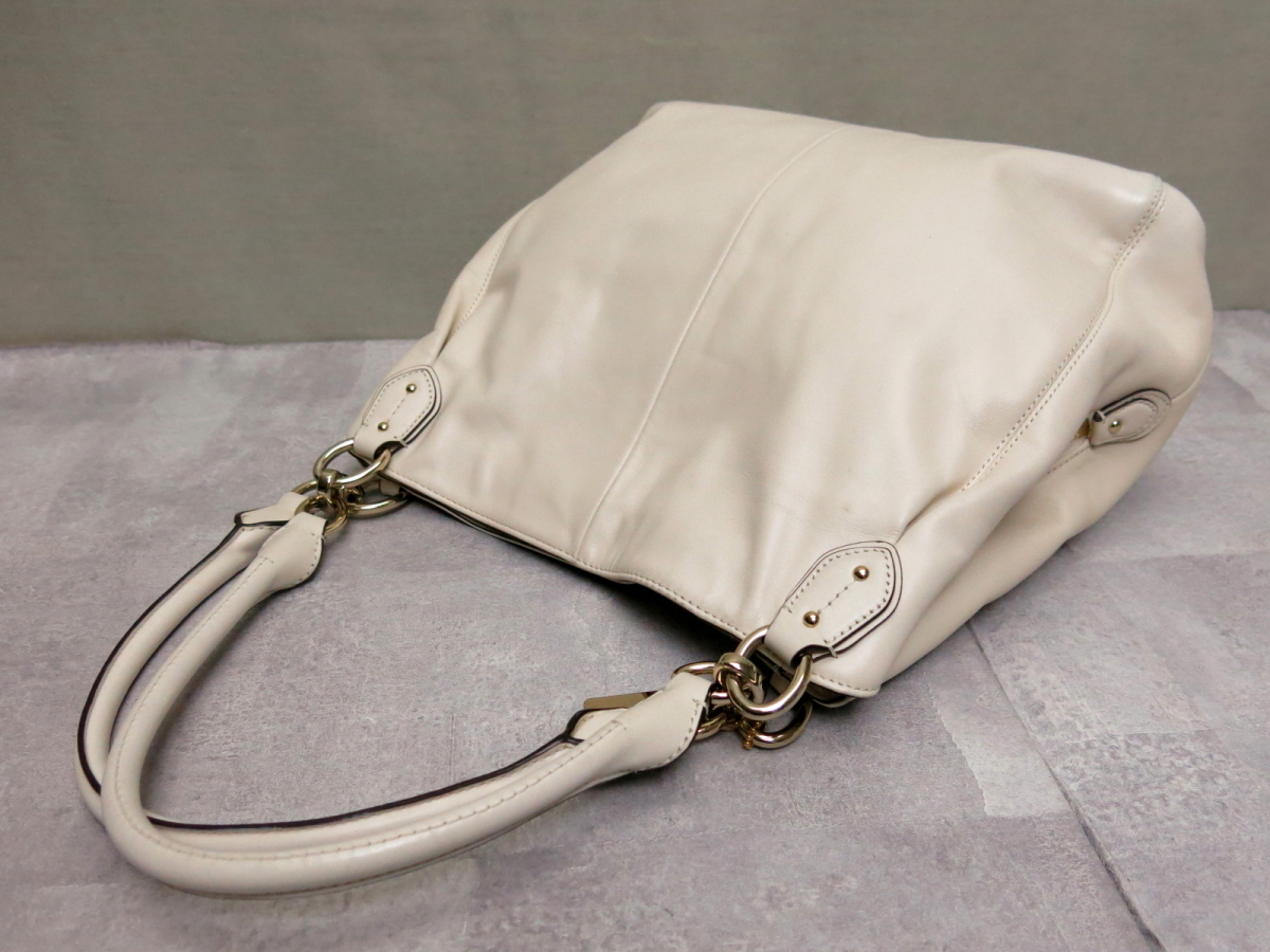 ○美品○COACH コーチ○コレット F33393○レザー 本革○ゴールド金具 
