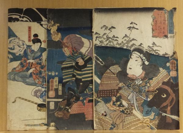 全国無料，品質保証 燿武八景 粟津夕照 巴御前 国芳画 遠彦版1枚 他不揃バラ2枚 計3枚一括｜本物浮世絵木版画 源平合戦 源義仲愛妾 英雄六家撰 信房(武者絵)｜売買されたオークション情報、yahooの商品情報をア 武者絵
