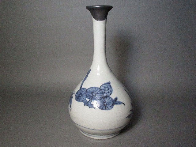 古伊万里 徳利 初期伊万里 酒器 花瓶 古美術 骨董品 染付 江戸 古道具