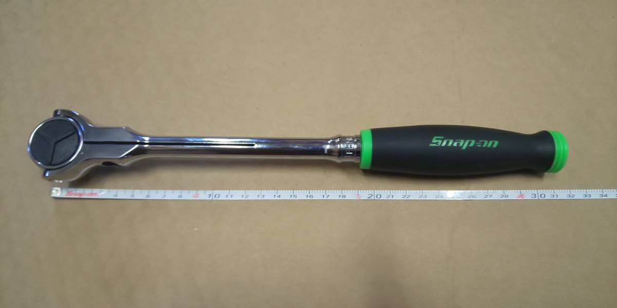 ★スナップオン 3/8(9.5mm) ラウンドヘッドラチェット FHNF100★Snap-on グリーングリップ 新品