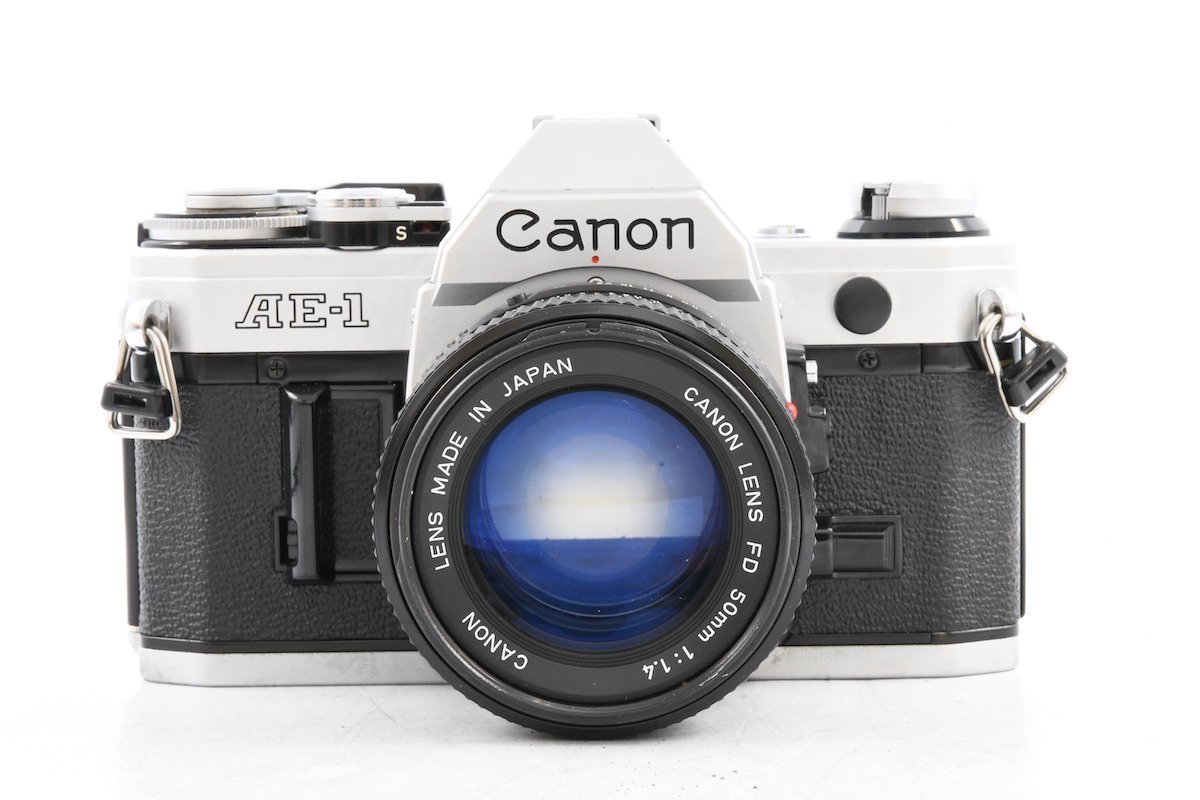 ◇ Canon キヤノン AE-1 + CANON LENS NEW FD 50mm F1.4 フィルム
