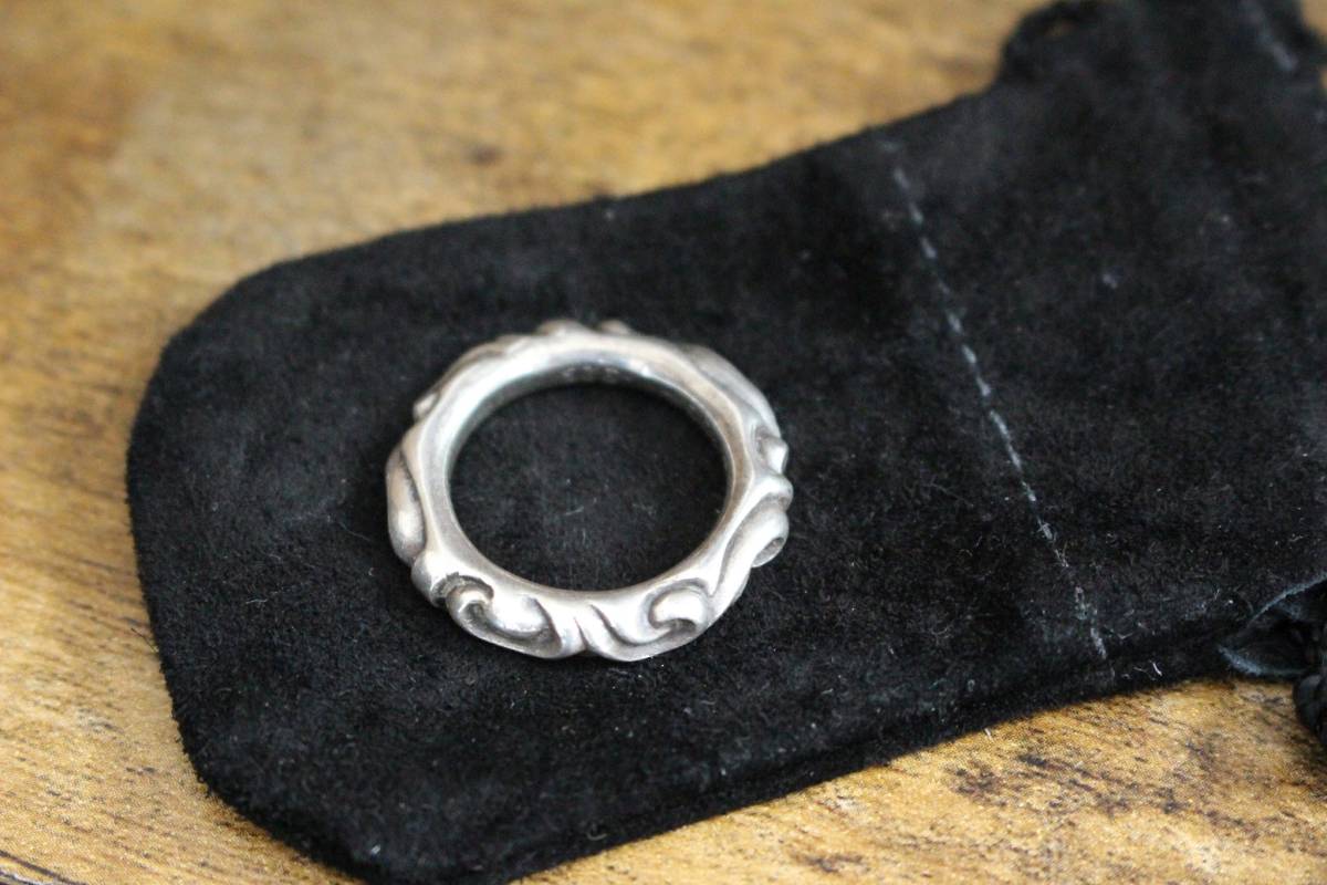 CHROMECHROME HEARTS クロムハーツ スクロール バンド リング