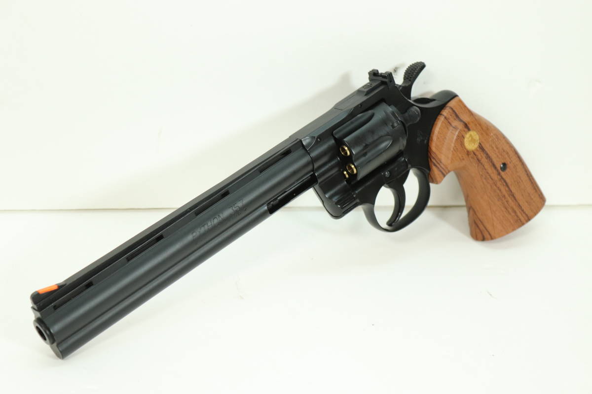 36DT★美品 クラウン CROWN COLT コルト パイソン ハンター 8インチ 18歳以上ガスガン ガスリボルバー 動作確認済み