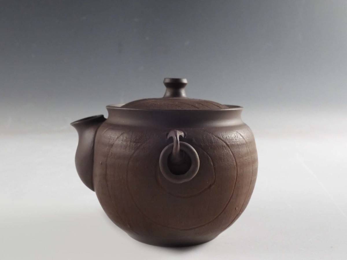 ◇栄◇時代 中国 朱泥 双耳 遊鐶 宝瓶 急須 煎茶道具
