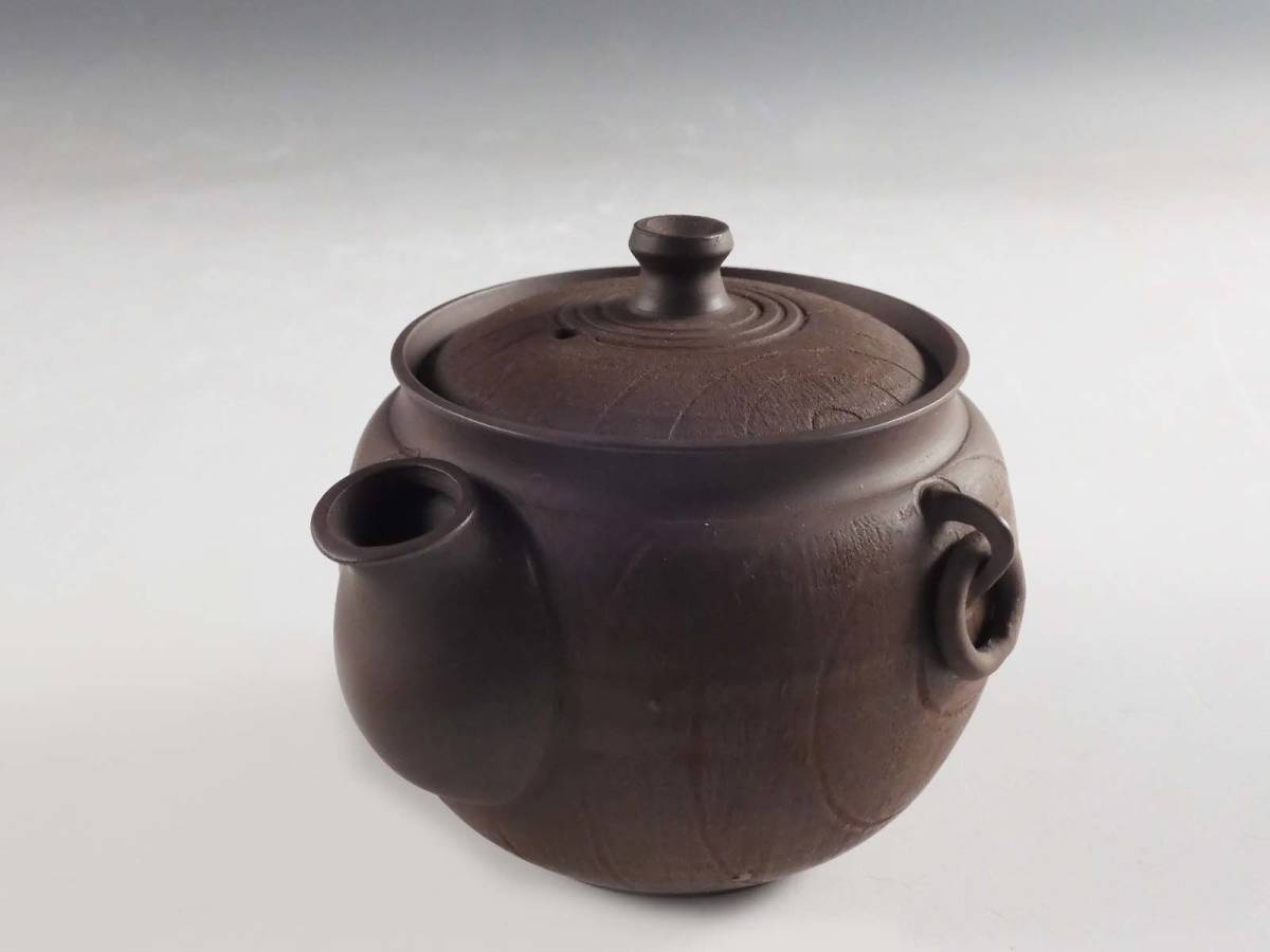 ◇栄◇時代 中国 朱泥 双耳 遊鐶 宝瓶 急須 煎茶道具