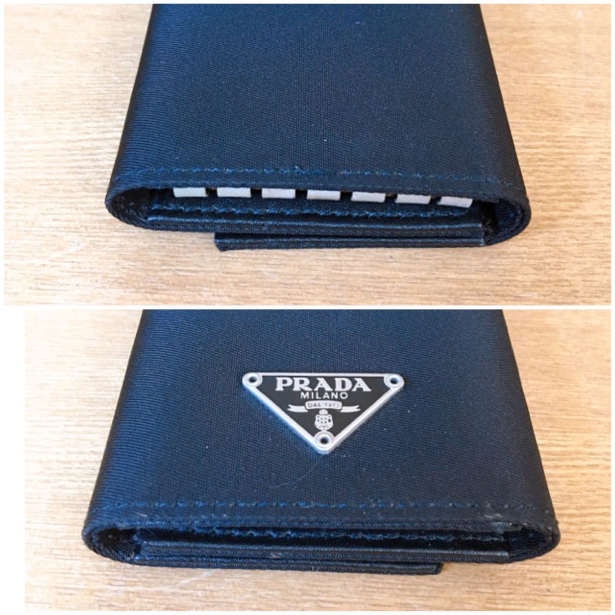 プラダ PRADA キーケース 6連 6連キーケース ナイロン サフィアーノ