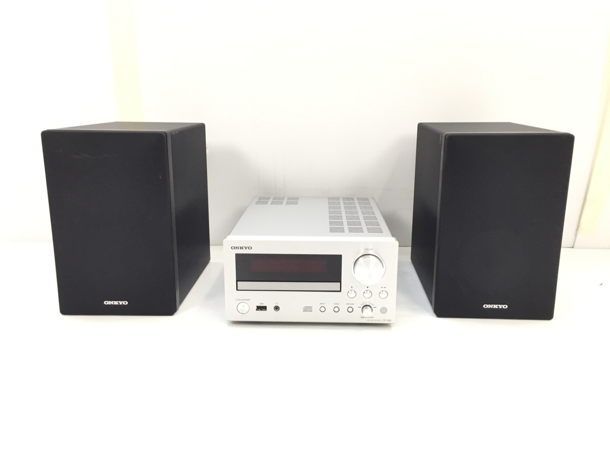 ONKYO オンキョー CR-555 CDレシーバー / D-055 スピーカー コンポ