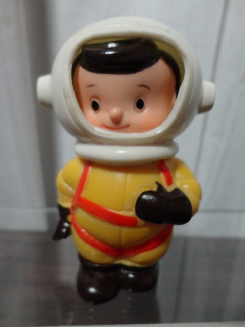 貯金箱 宇宙飛行士 ソフビ y551□こくぎん 富士銀行 こくぎん ソフビ貯金