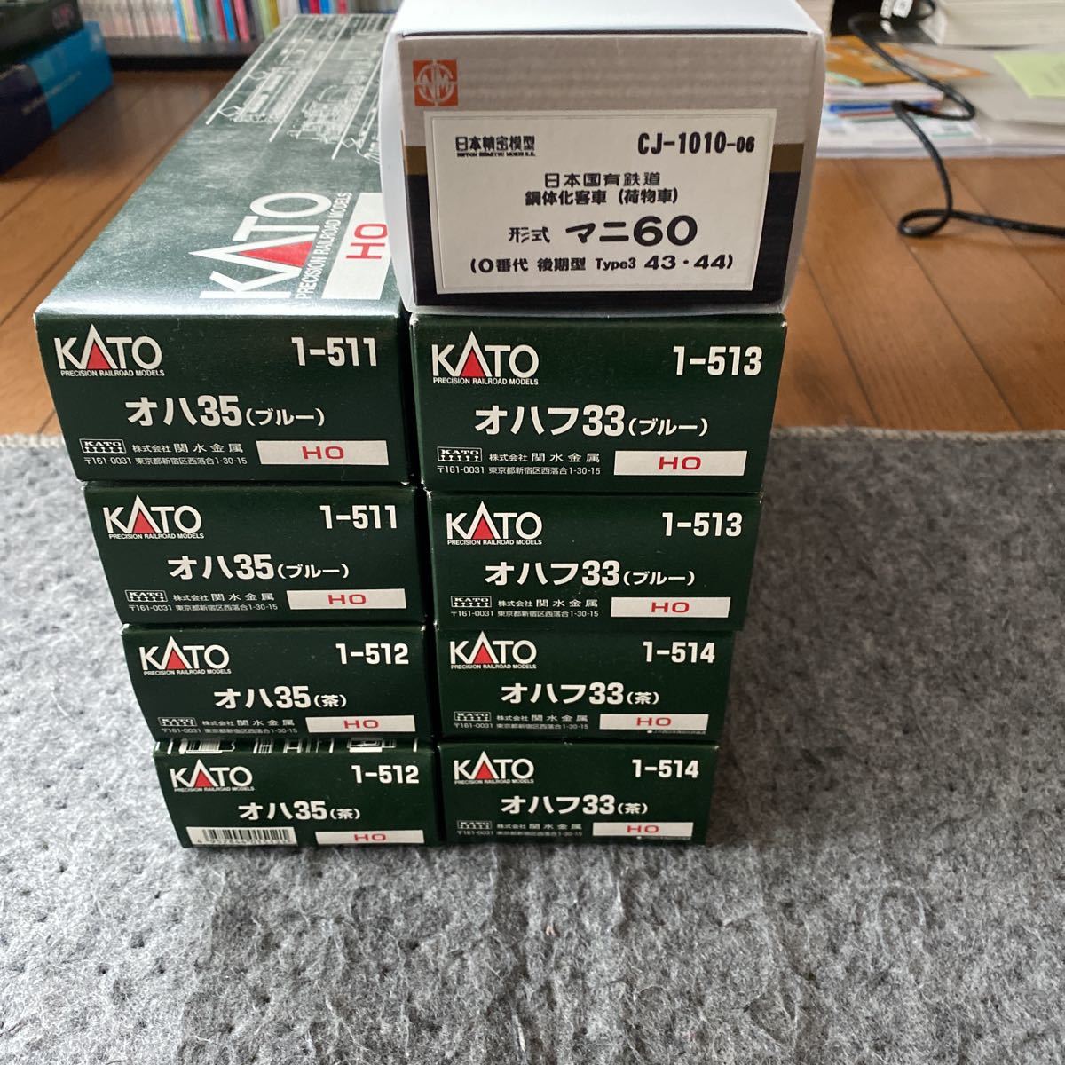 お得，限定SALE HOゲージ KATO オハ35系旧型客車8両 日本精密