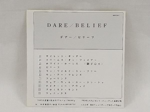 DARE-Belief デアー/ビリーフ　帯付きレア盤 Dare CD ⁄ 帯付きレア盤 DARE-Belief デアー⁄ビリーフ ビリーフ Belief