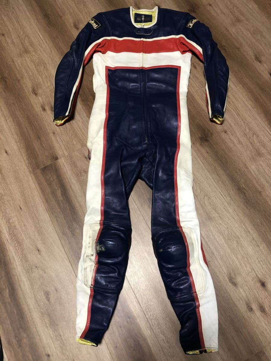 レーシングスーツ PRO タカイ レザースーツ SHOP 革ツナギ 当時物 プロ 
