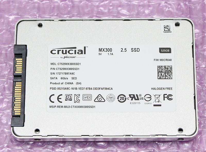 MX300 Crucial 525GB SSD - SATA Solid | CT525MX300SSD1 2.5IN