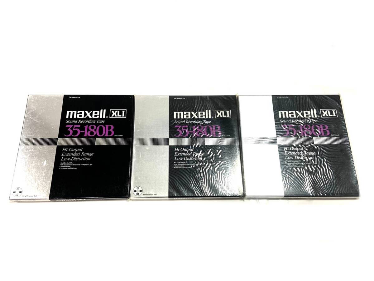 【豊富な，安い】 オープンリールテープ おまとめ3点セット maxell/マクセル 35-180B XLI 10号 オープンリールテープ メタル製リール 品 14897J3(オープンリールデッキ)｜売買されたオークション情報、yahooの商品情報 オープンリールデッキ